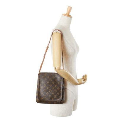 Louis Vuitton Musette Salsa, Brown, Canvas, shoulder