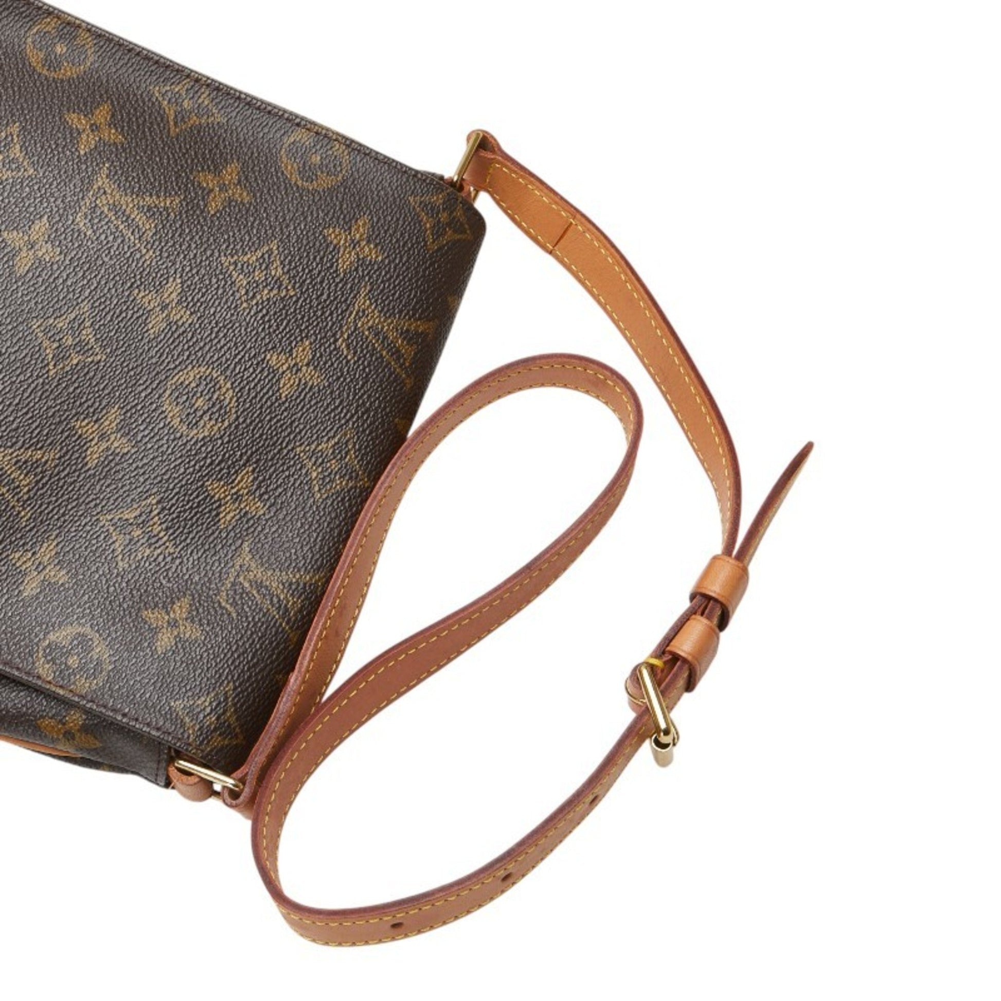 Louis Vuitton Musette Salsa, Brown, Canvas, shoulder