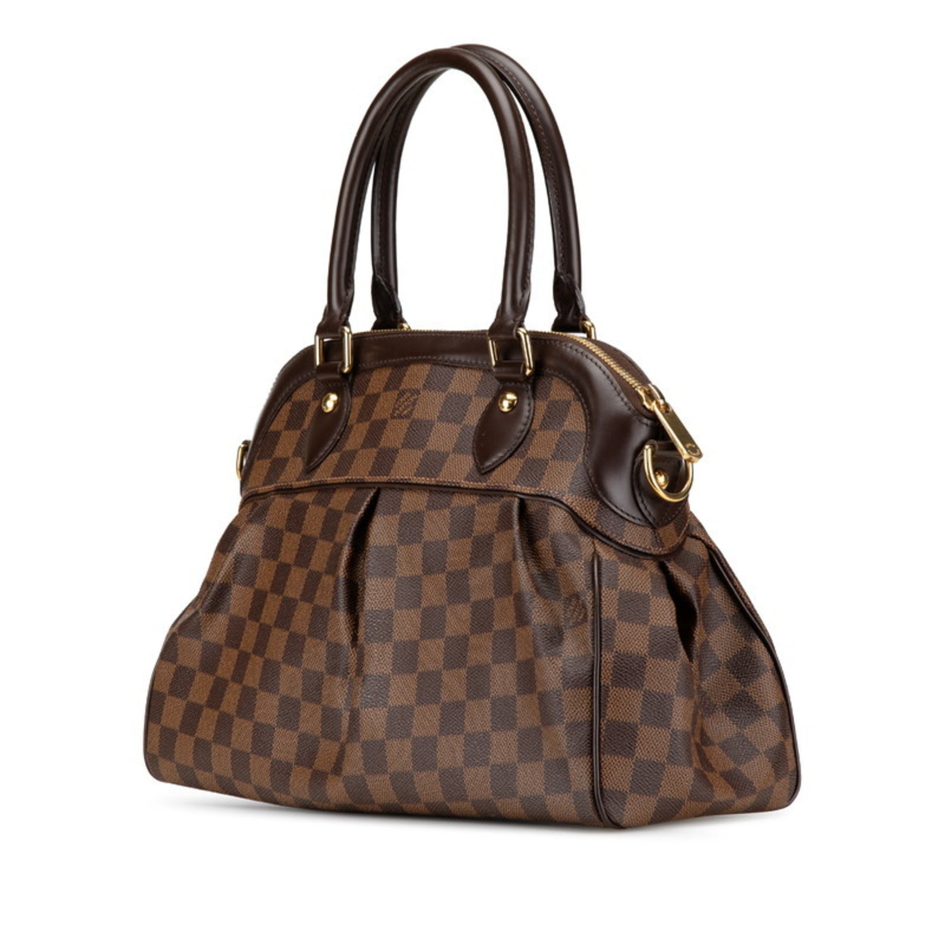Louis Vuitton Trevi, Brown, Canvas, handbag