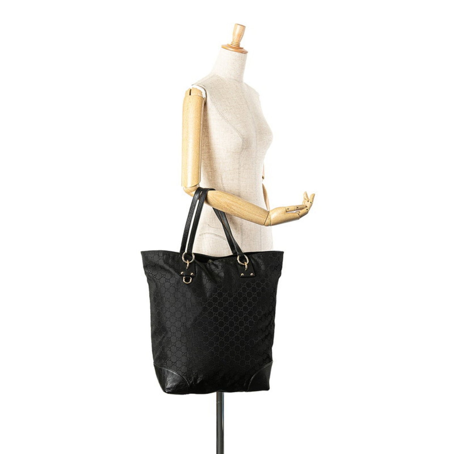 Gucci GG nylon, Black, NYLON, tote