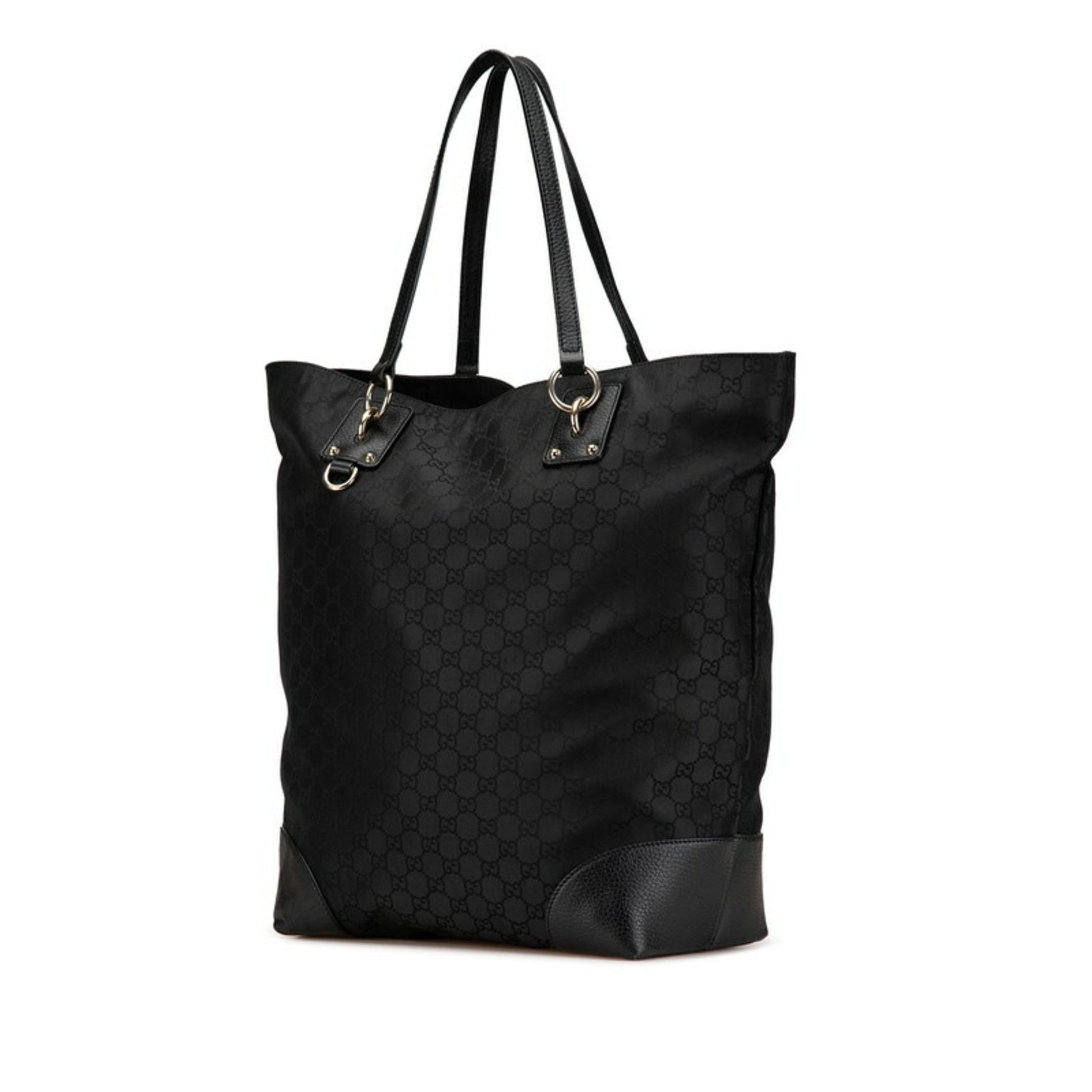 Gucci GG nylon, Black, NYLON, tote
