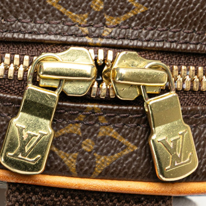 Louis Vuitton Pochette gange, Brown, Canvas, shoulder