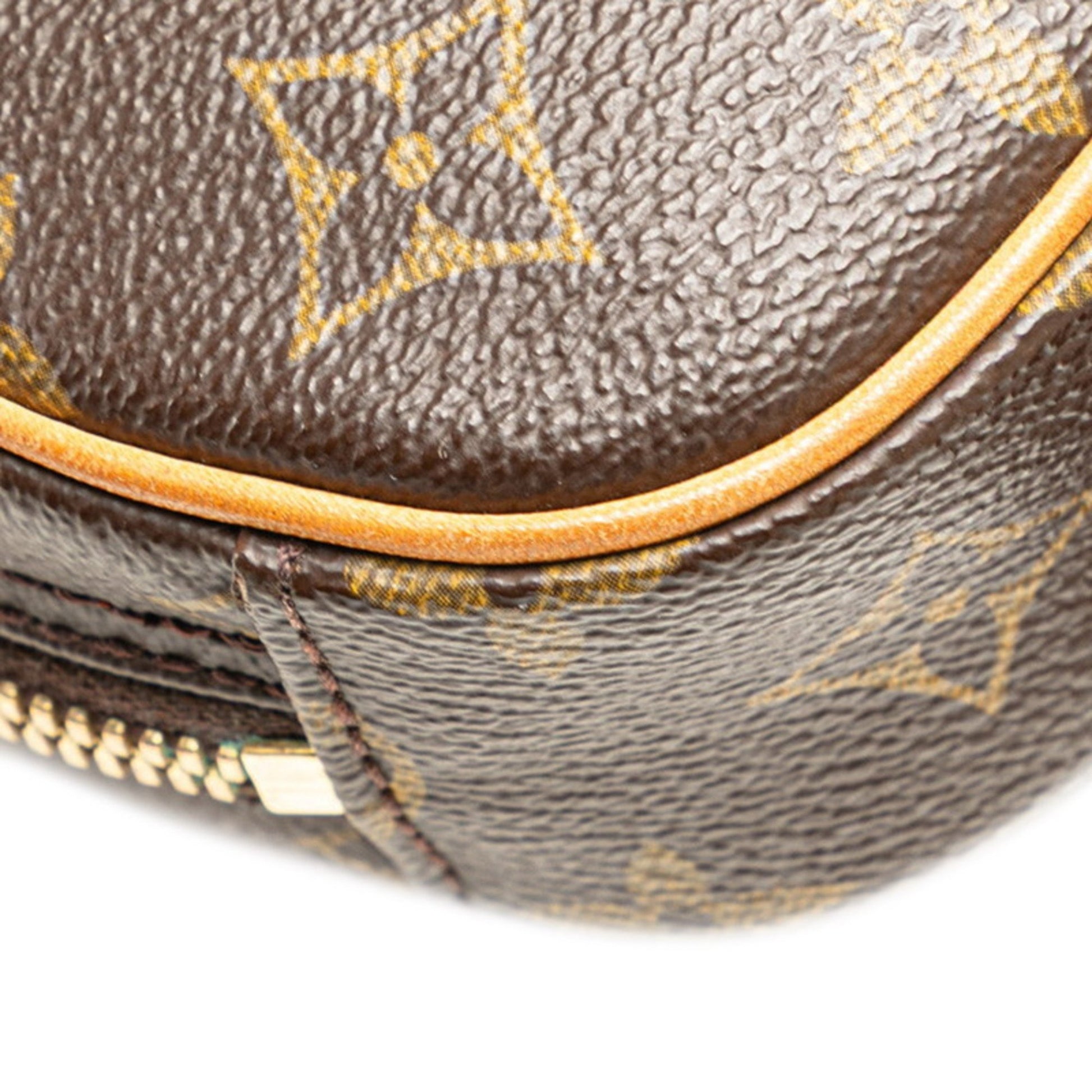 Louis Vuitton Pochette gange, Brown, Canvas, shoulder