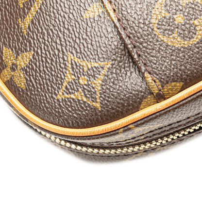 Louis Vuitton Pochette gange, Brown, Canvas, shoulder