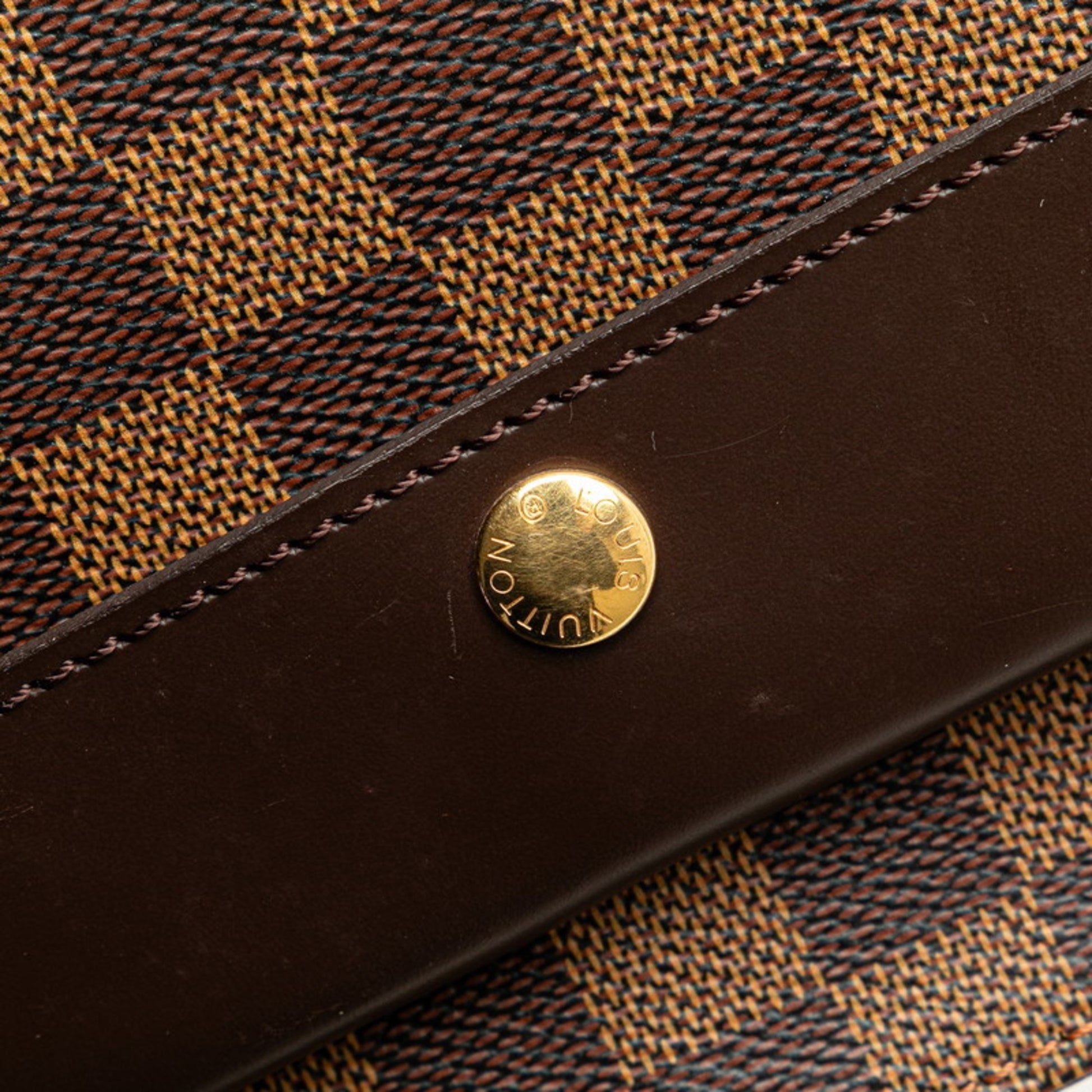 Louis Vuitton Aubagne, Brown, Canvas, shoulder