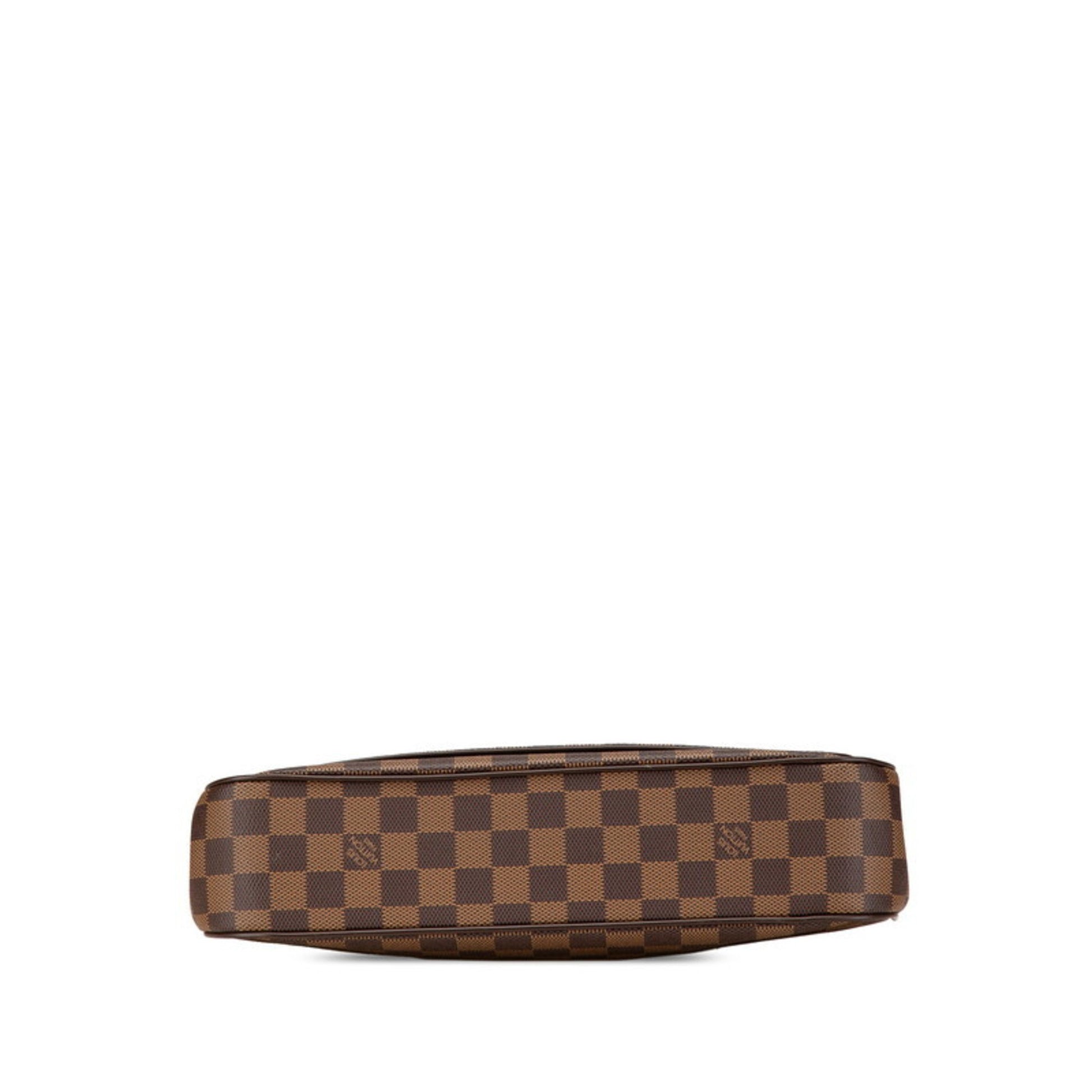 Louis Vuitton Aubagne, Brown, Canvas, shoulder