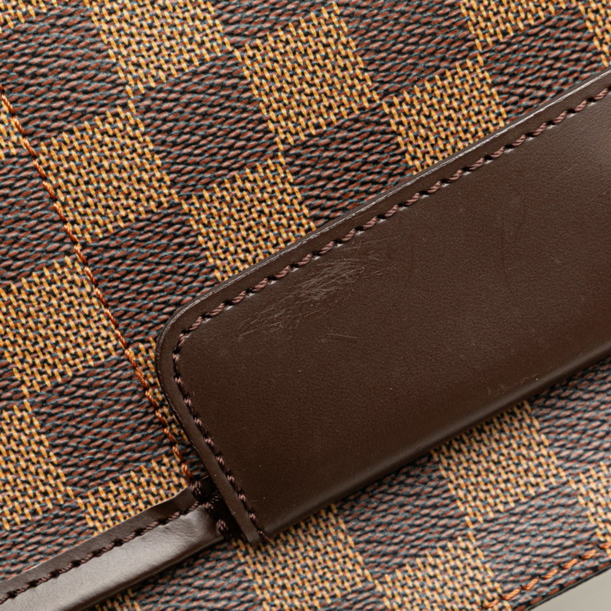 Louis Vuitton Aubagne, Brown, Canvas, shoulder