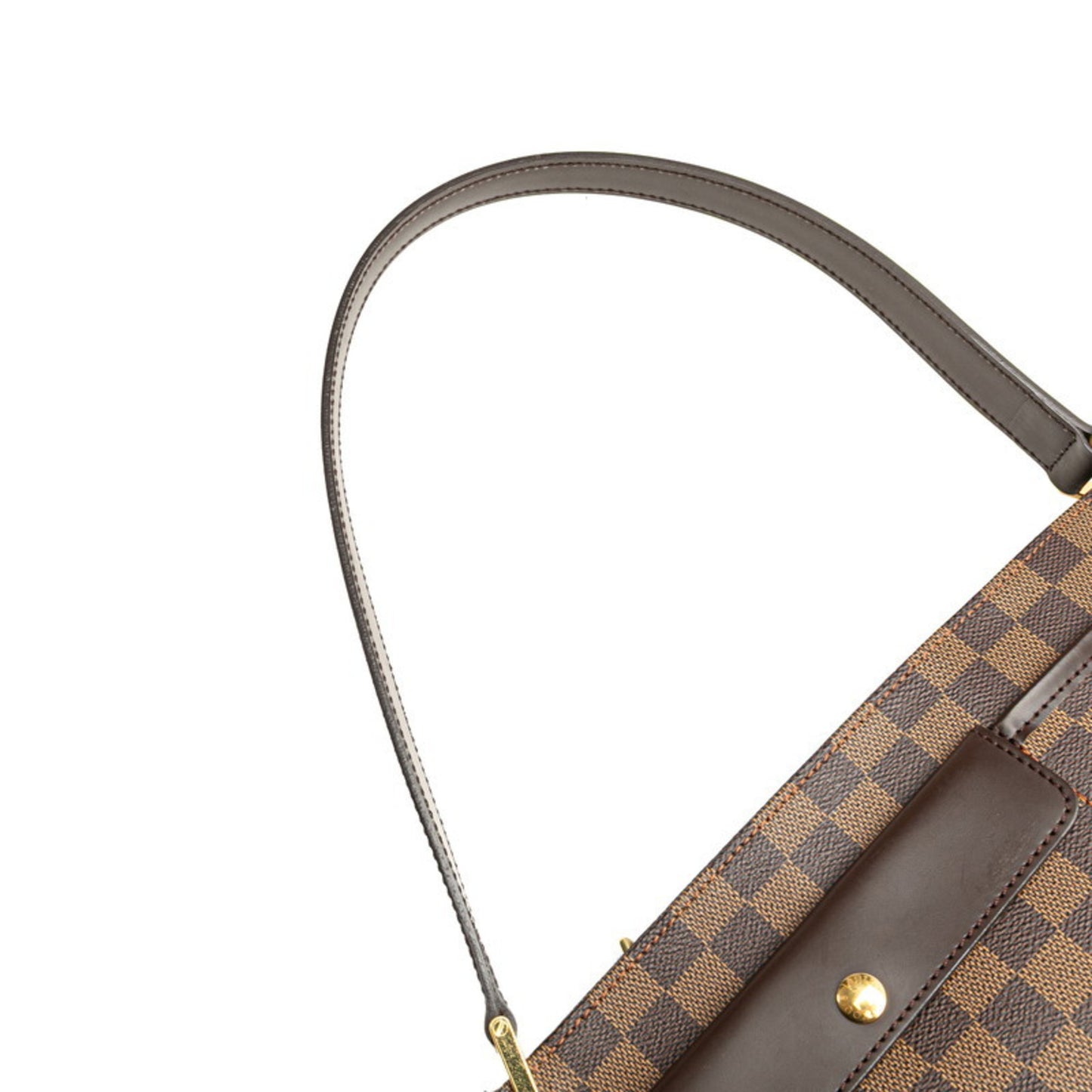 Louis Vuitton Aubagne, Brown, Canvas, shoulder