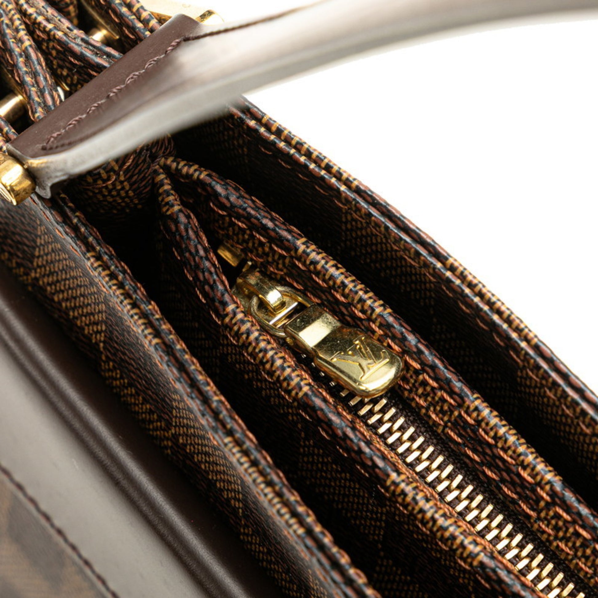 Louis Vuitton Aubagne, Brown, Canvas, shoulder
