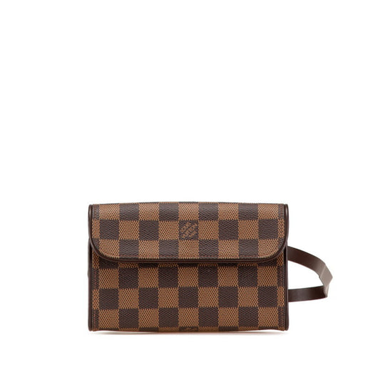 Louis Vuitton Florentine, Brown, Canvas, clutch