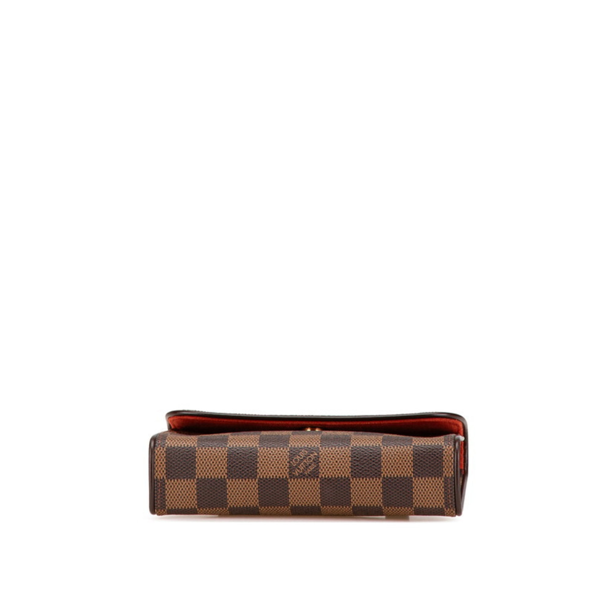 Louis Vuitton Florentine, Brown, Canvas, clutch