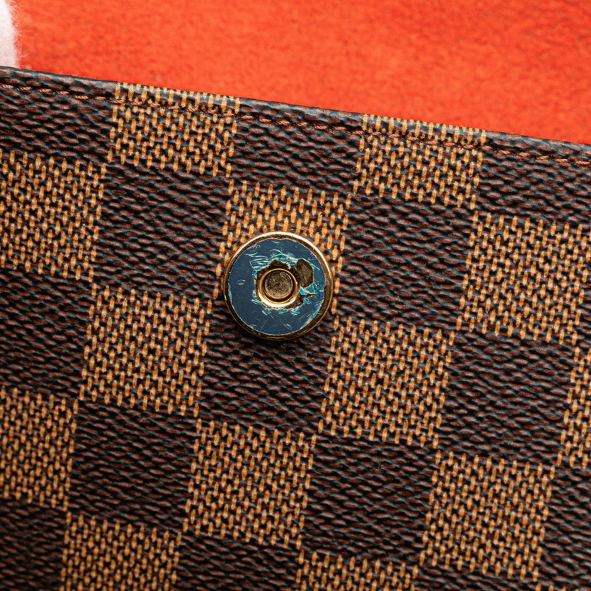 Louis Vuitton Florentine, Brown, Canvas, clutch