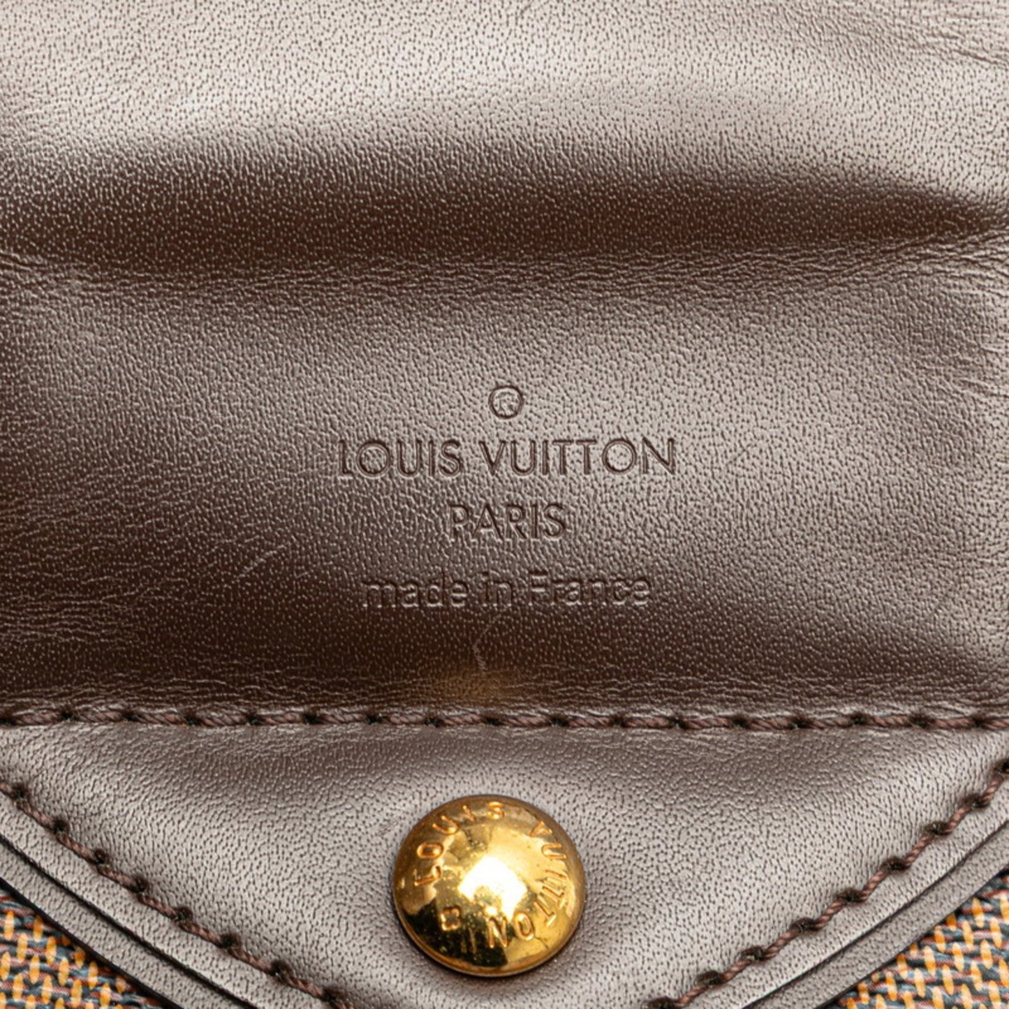 Louis Vuitton Sistina, Brown, Canvas, shoulder