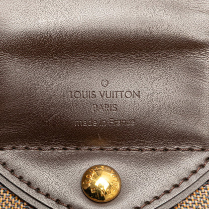 Louis Vuitton Sistina, Brown, Canvas, shoulder