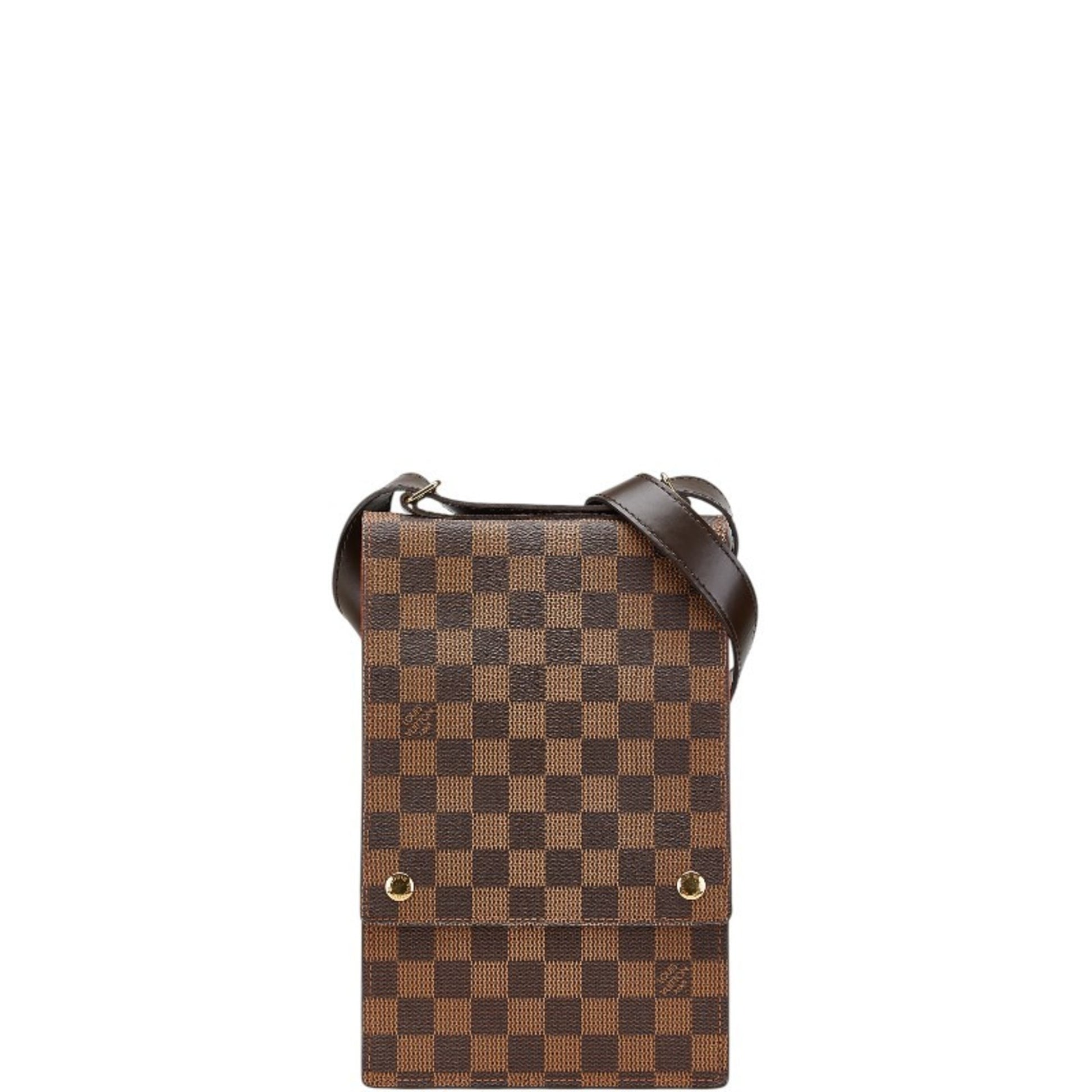 Louis Vuitton Portobello, Brown, Canvas, shoulder