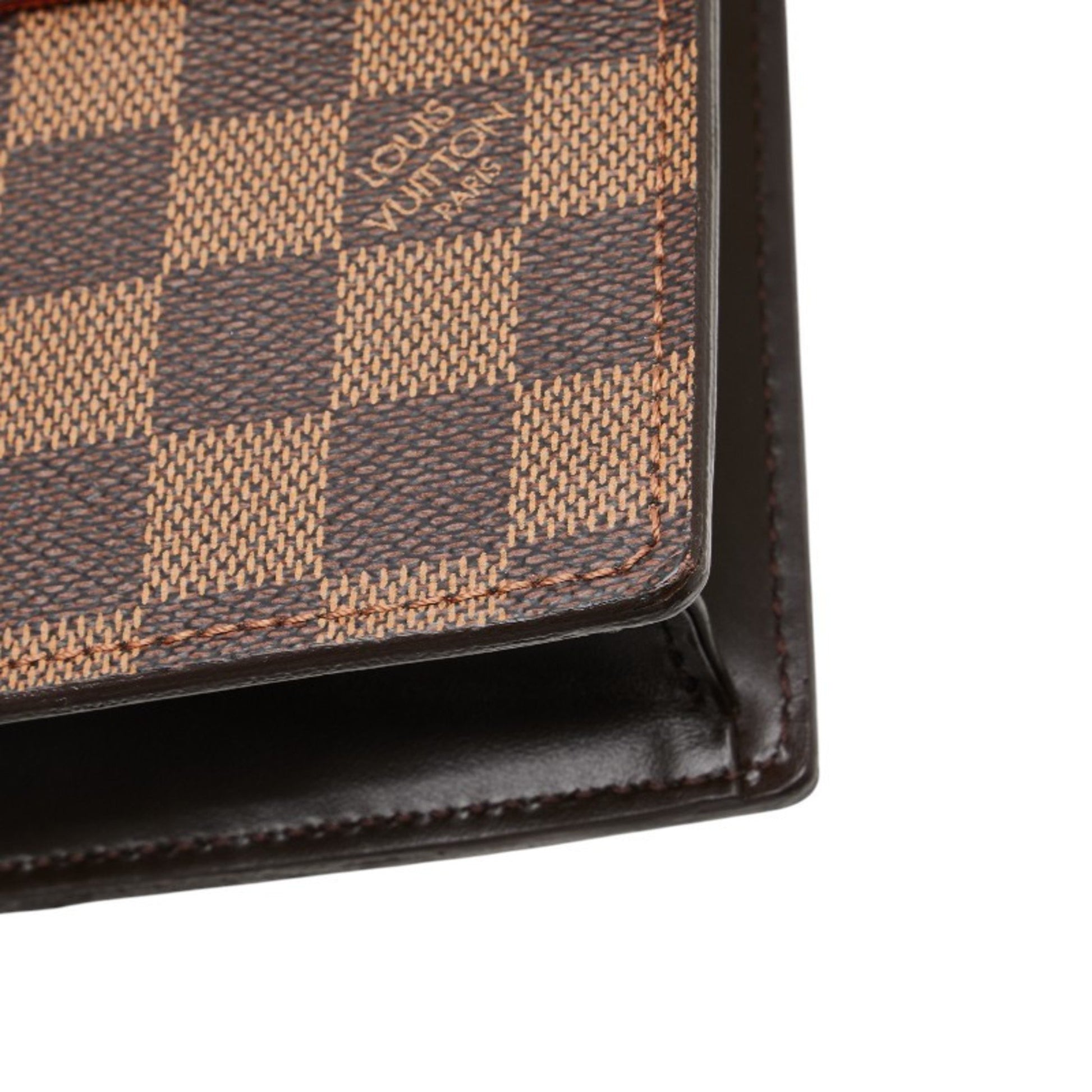 Louis Vuitton Portobello, Brown, Canvas, shoulder