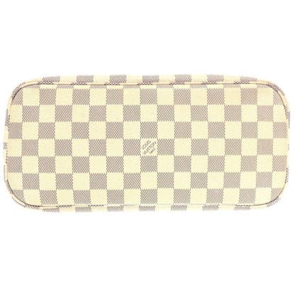 Louis Vuitton Neverfull PM, White, Canvas, tote