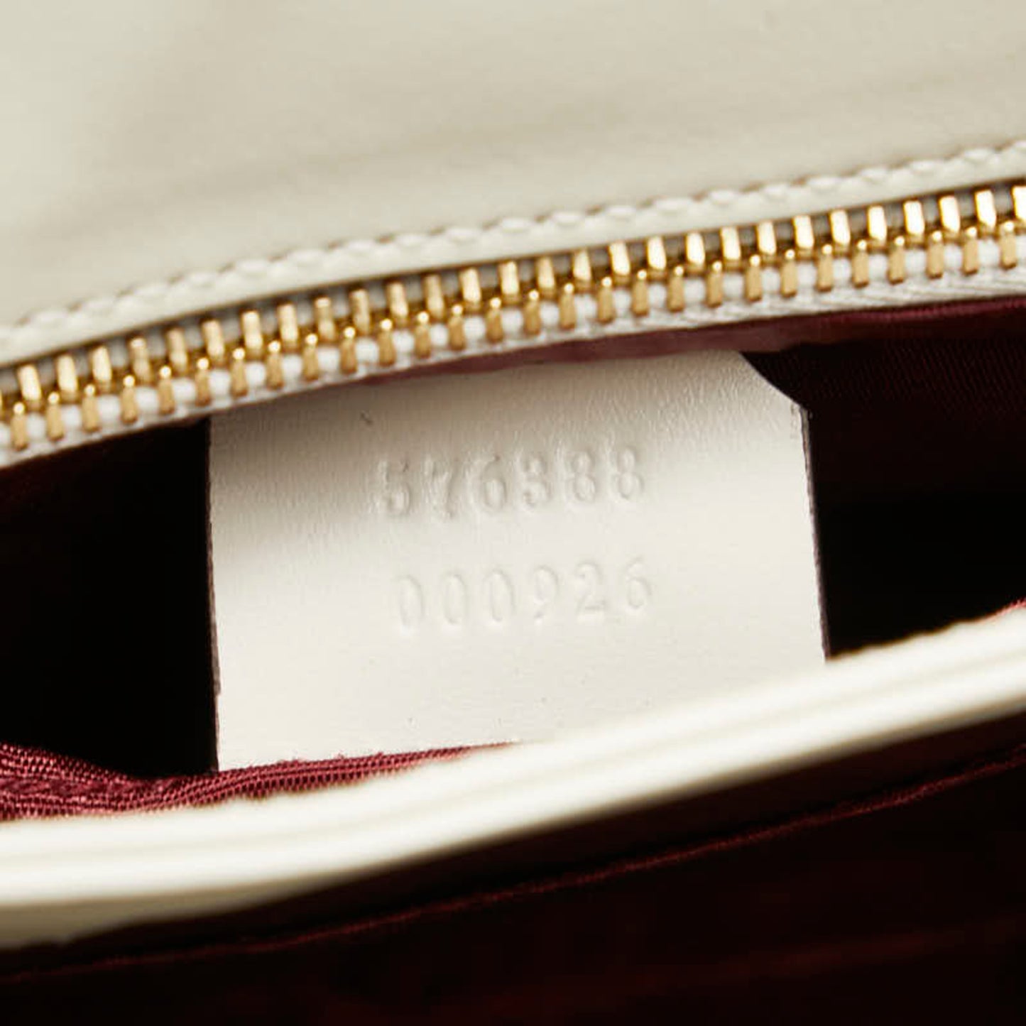 Gucci Zumi, White, Leather, shoulder