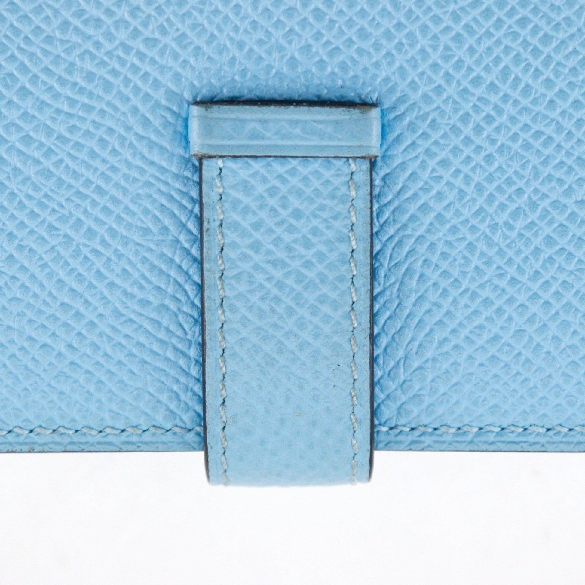 Hermès Béarn, Blue, Leather, wallet