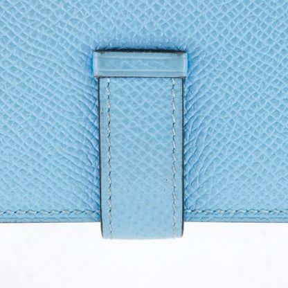 Hermès Béarn, Blue, Leather, wallet