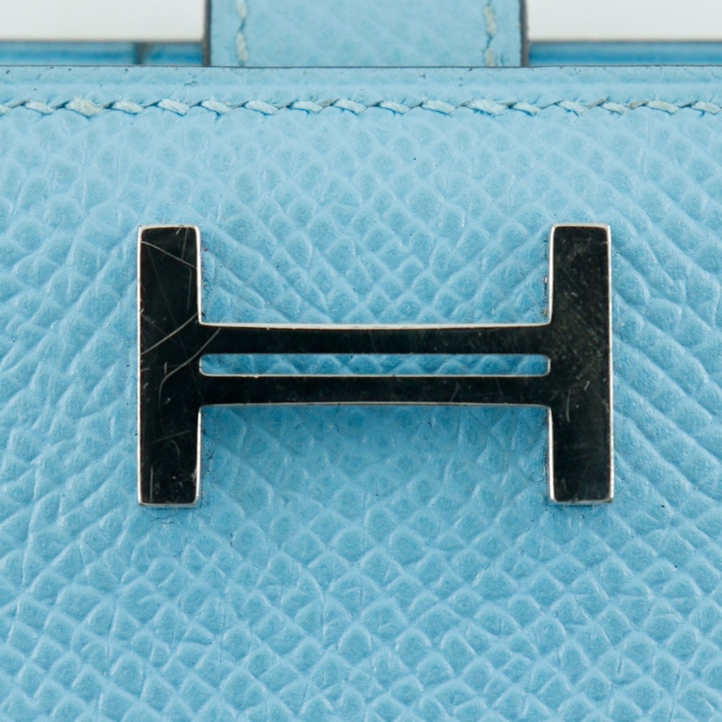 Hermès Béarn, Blue, Leather, wallet