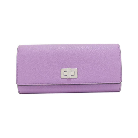 Fendi Peekaboo, Purple, Leather, wallet