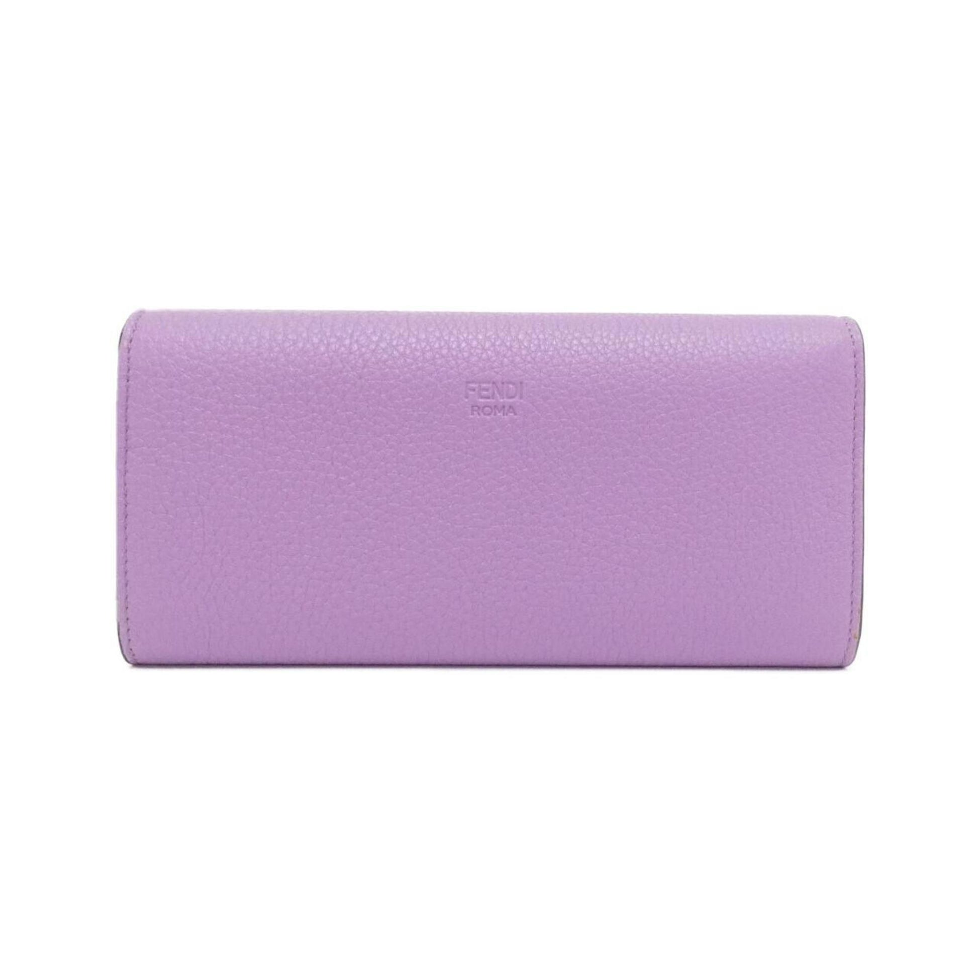 Fendi Peekaboo, Purple, Leather, wallet