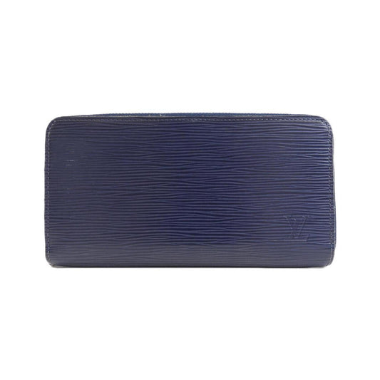 Louis Vuitton Zippy wallet, Navy, Leather, wallet