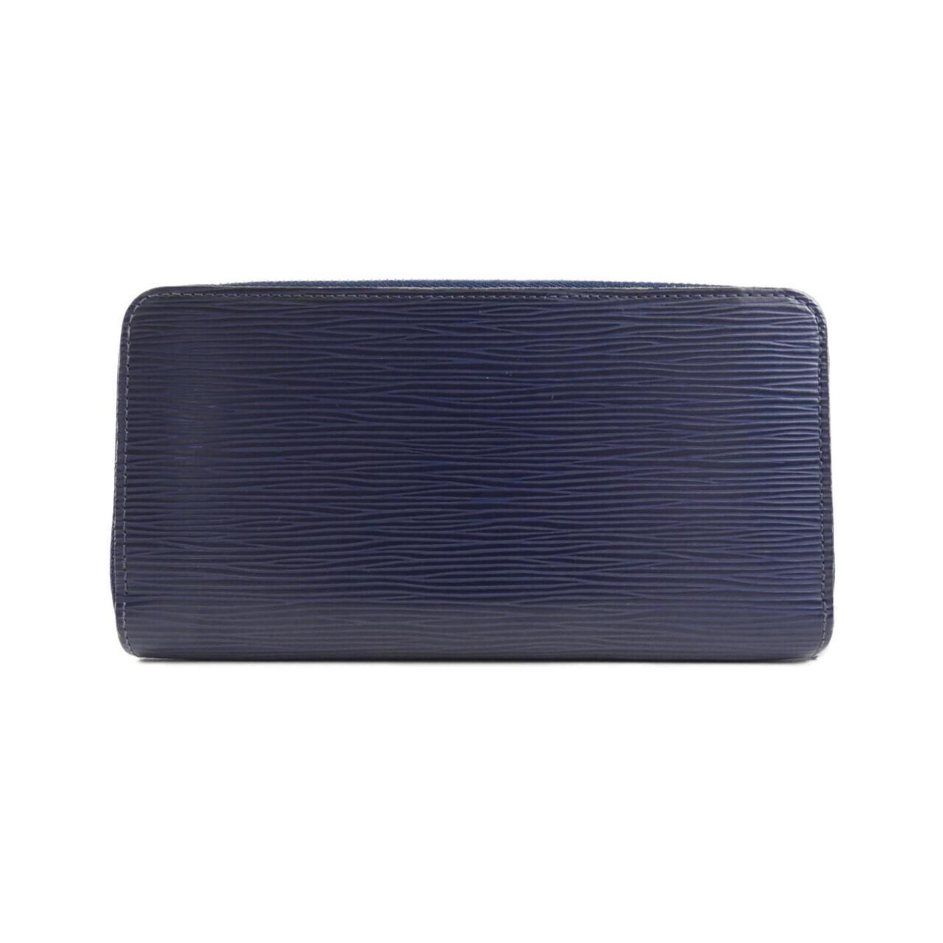 Louis Vuitton Zippy wallet, Navy, Leather, wallet