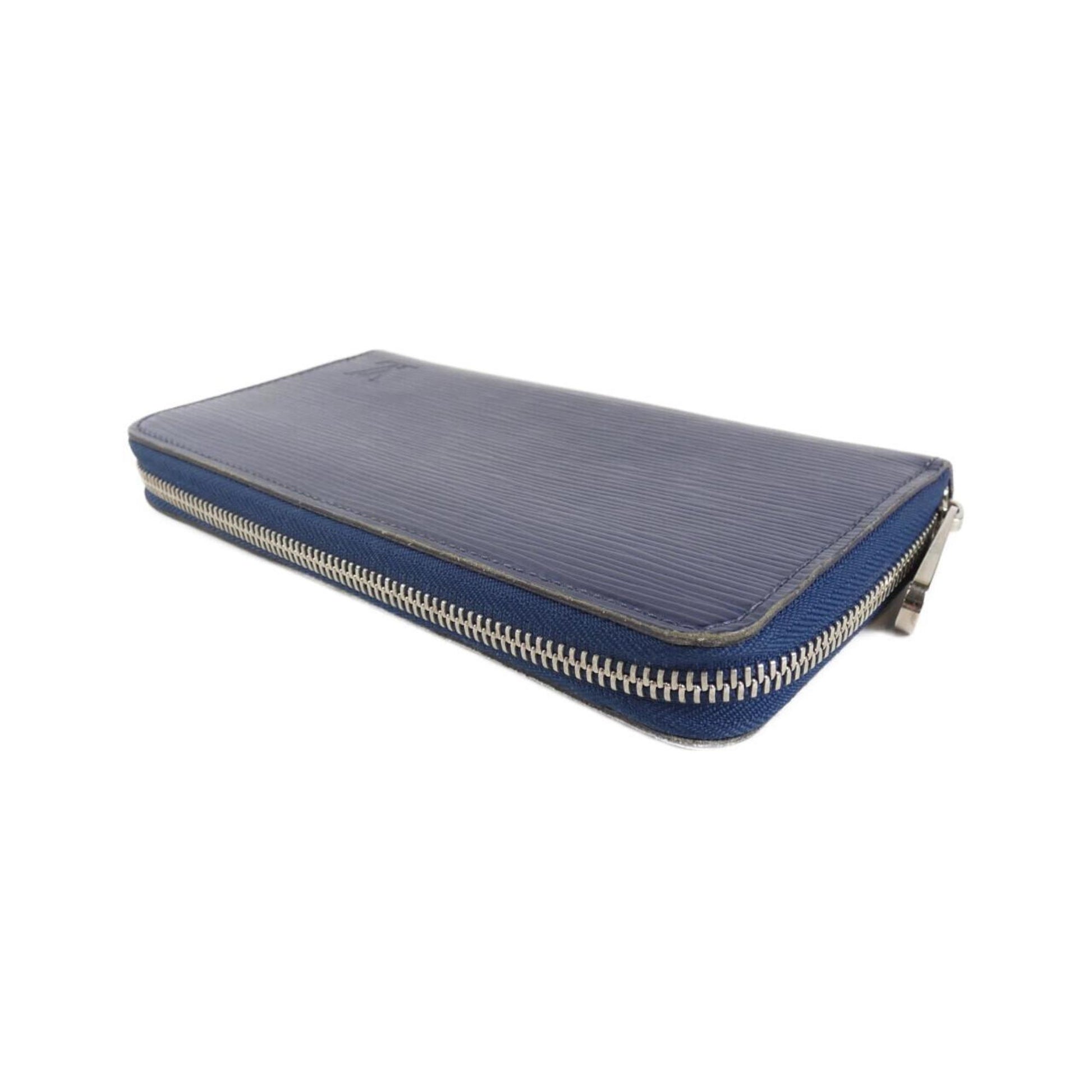 Louis Vuitton Zippy wallet, Navy, Leather, wallet