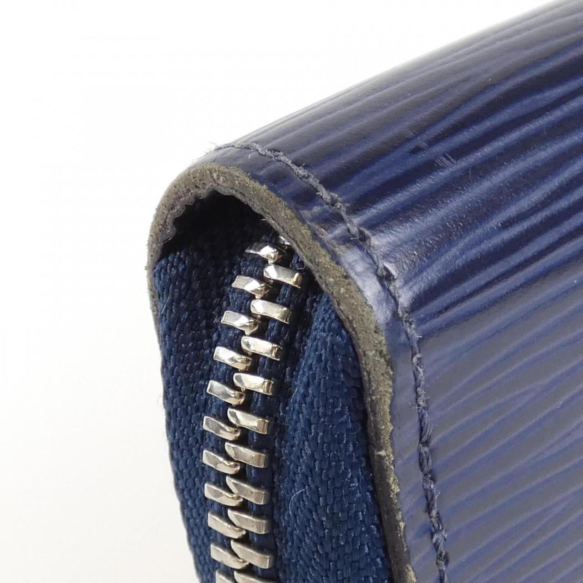 Louis Vuitton Zippy wallet, Navy, Leather, wallet