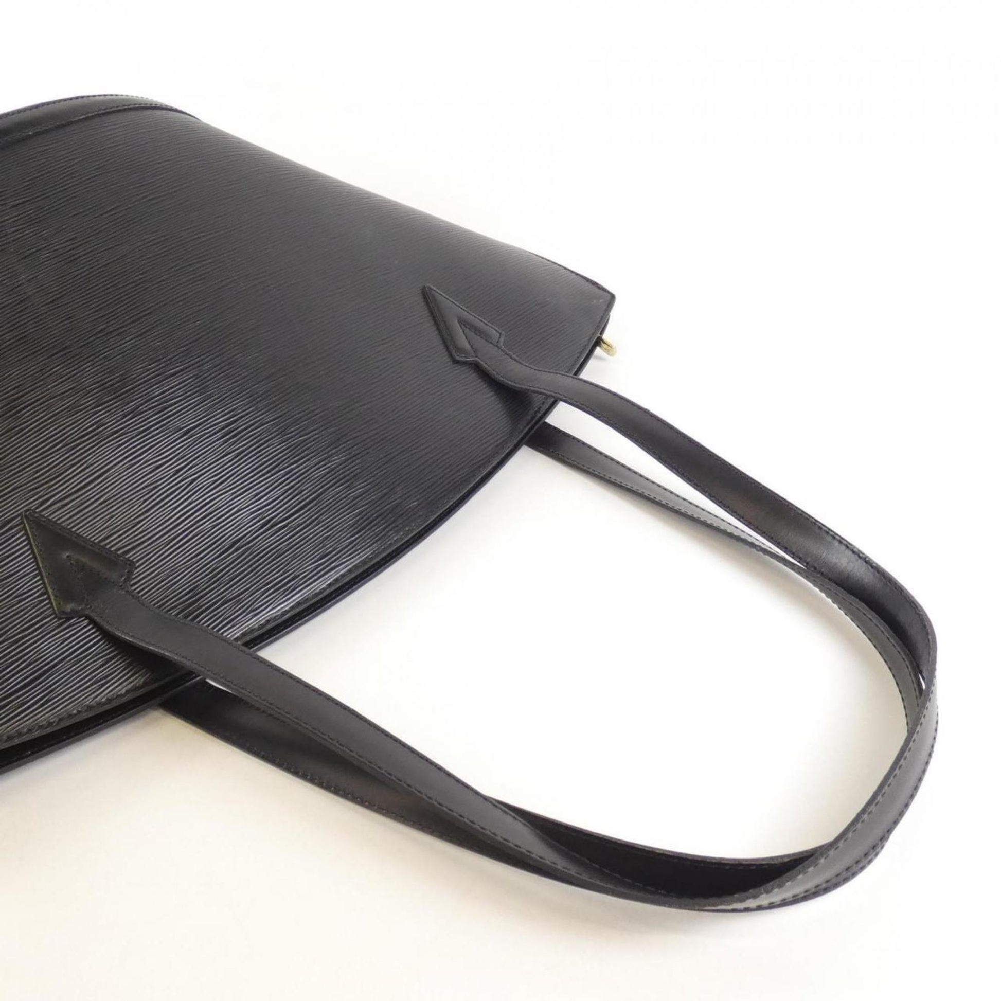 Louis Vuitton Saint Jacques, Black, Leather, shoulder
