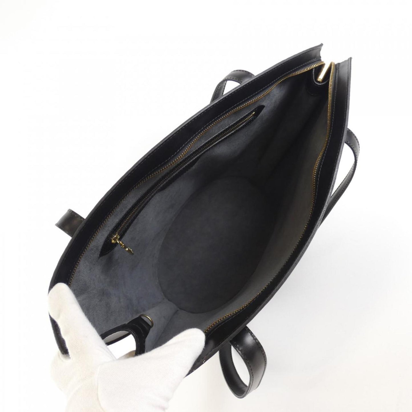 Louis Vuitton Saint Jacques, Black, Leather, shoulder