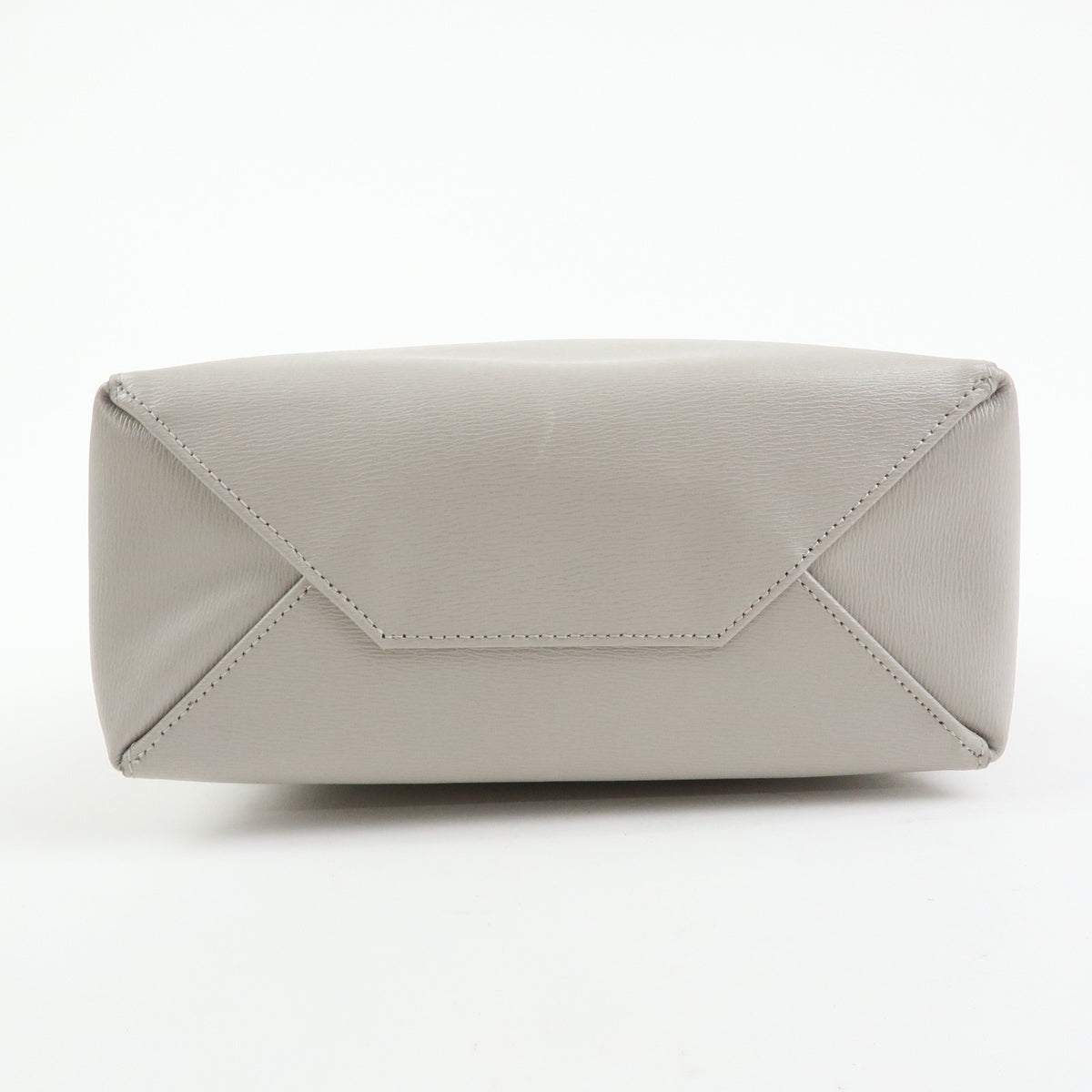 Celine Vertical Cabas Leather, Beige, Leather, Tote Bag