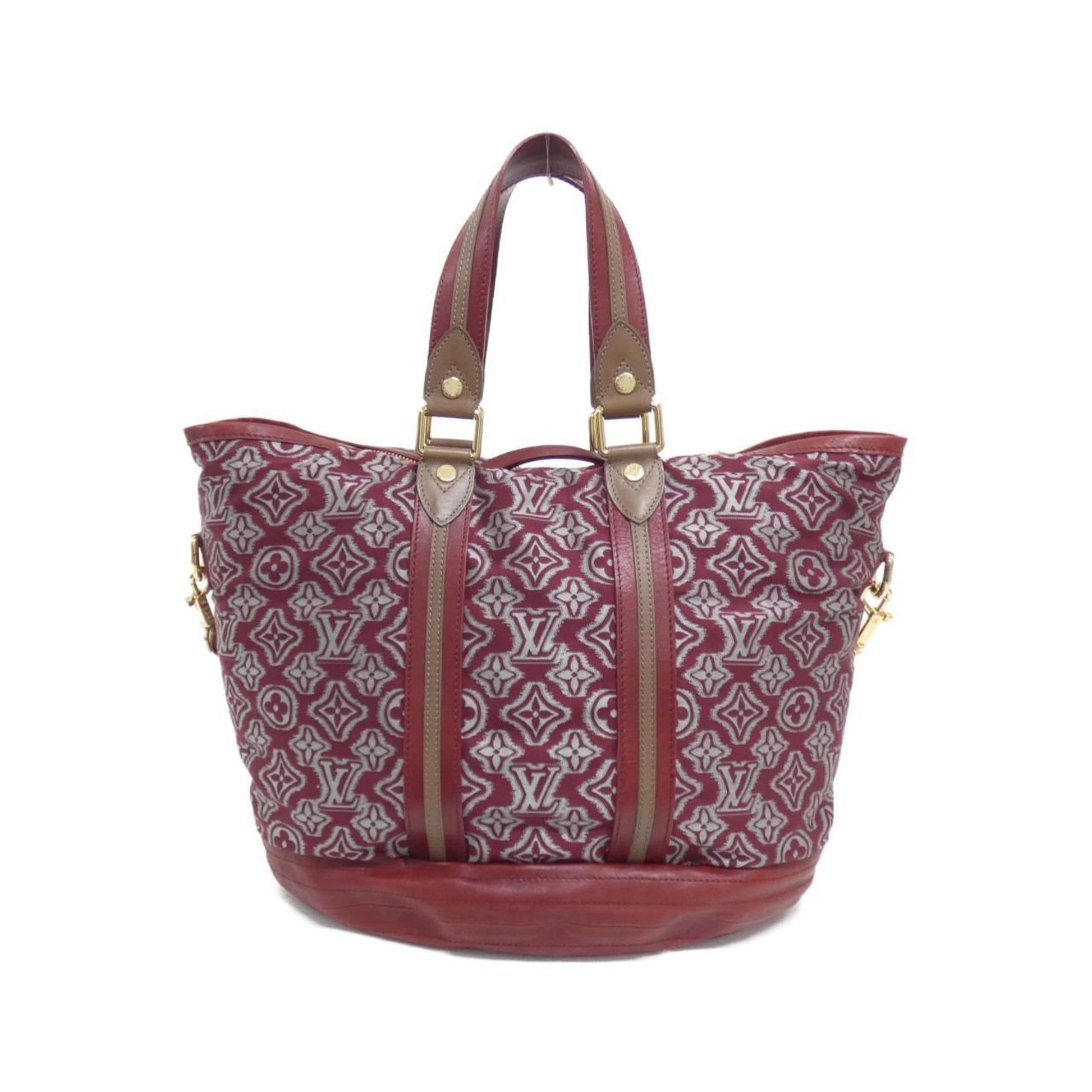 Louis Vuitton, Burgundy, Canvas, handbag