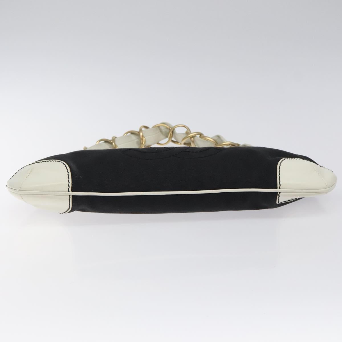 Chanel Coco Mark, Black, Canvas, shoulder
