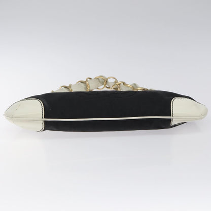 Chanel Coco Mark, Black, Canvas, shoulder
