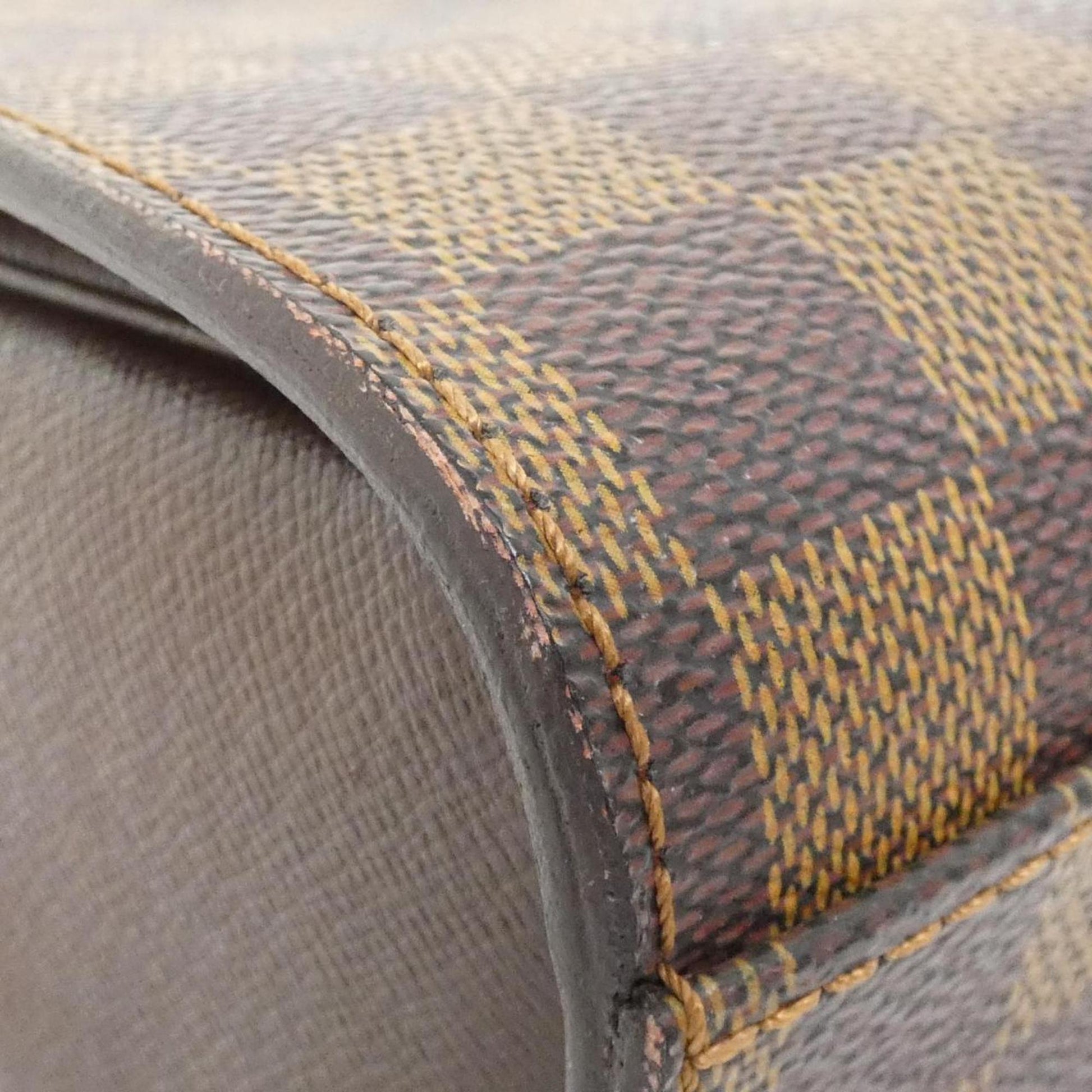 Louis Vuitton Triana, Brown, Canvas, handbag