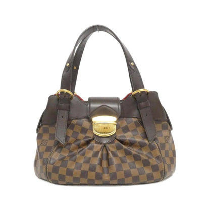 Louis Vuitton Sistina, Brown, Canvas, handbag