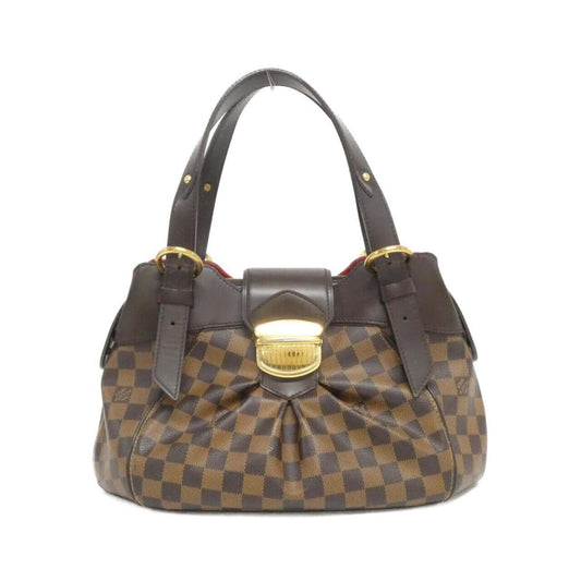 Louis Vuitton Sistina, Brown, Canvas, handbag