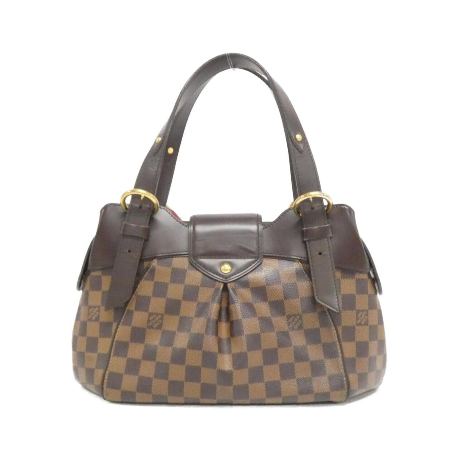 Louis Vuitton Sistina, Brown, Canvas, handbag