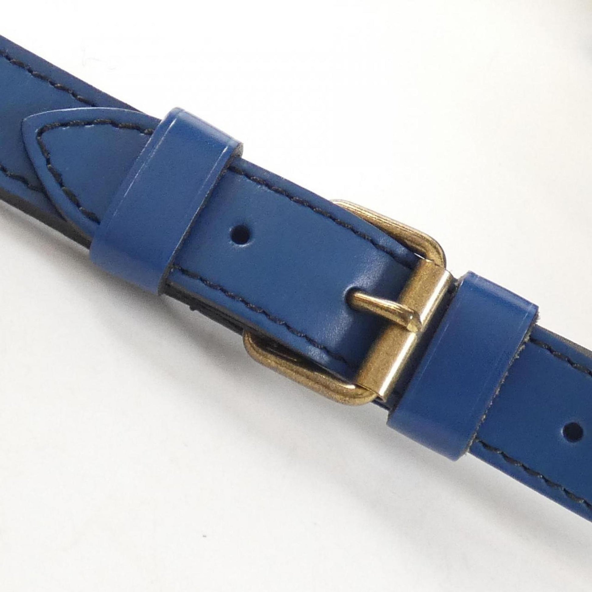 Louis Vuitton Noé, Navy, Leather, shoulder