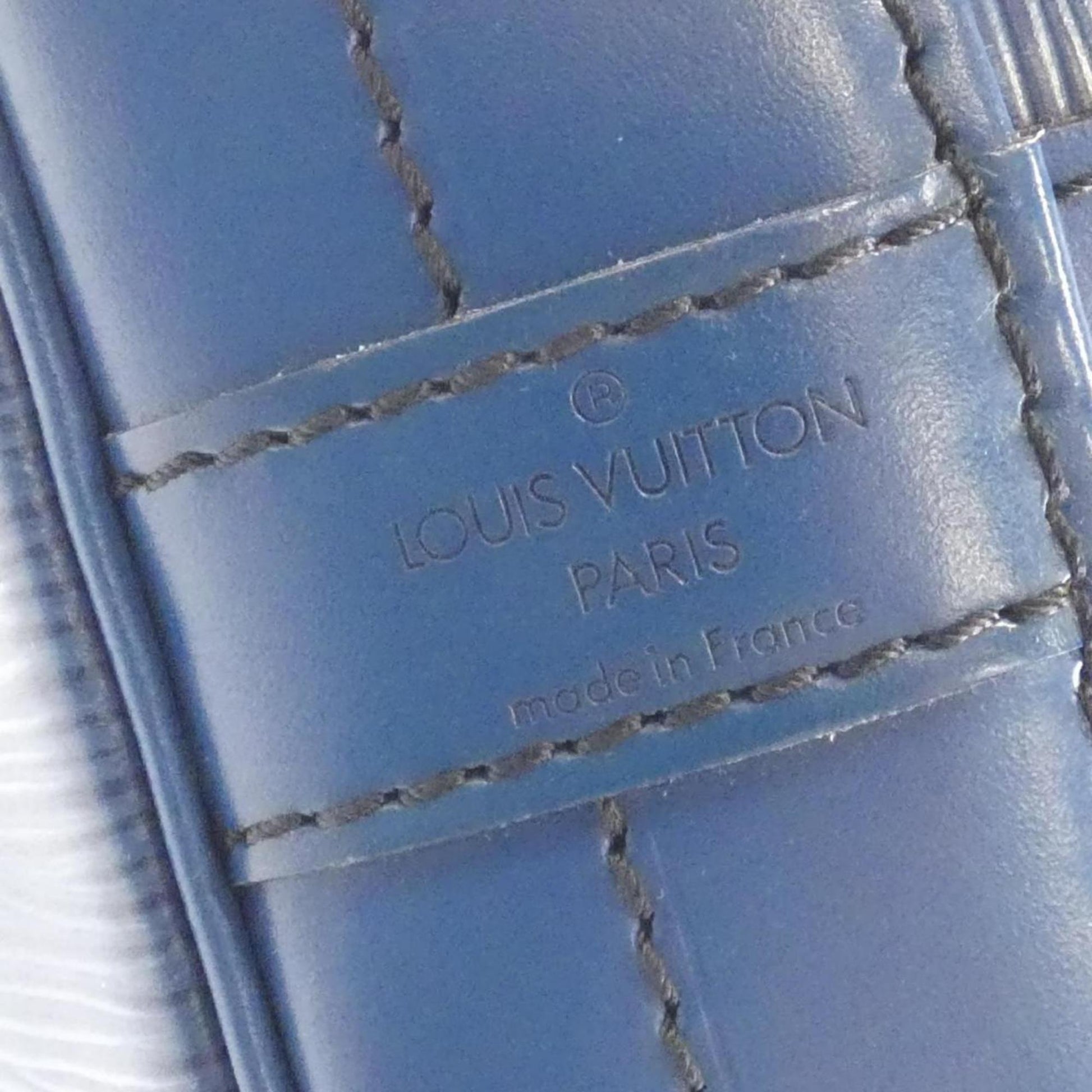 Louis Vuitton Noé, Navy, Leather, shoulder