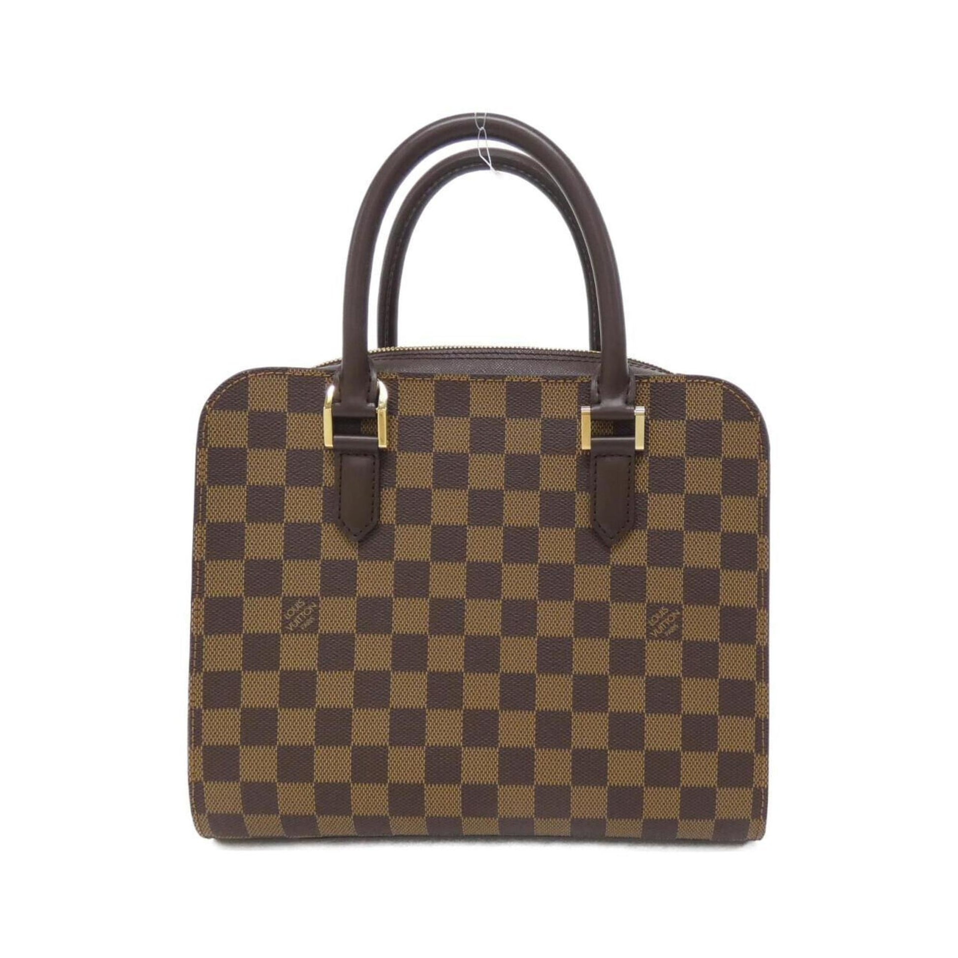 Louis Vuitton Triana, Brown, Canvas, handbag