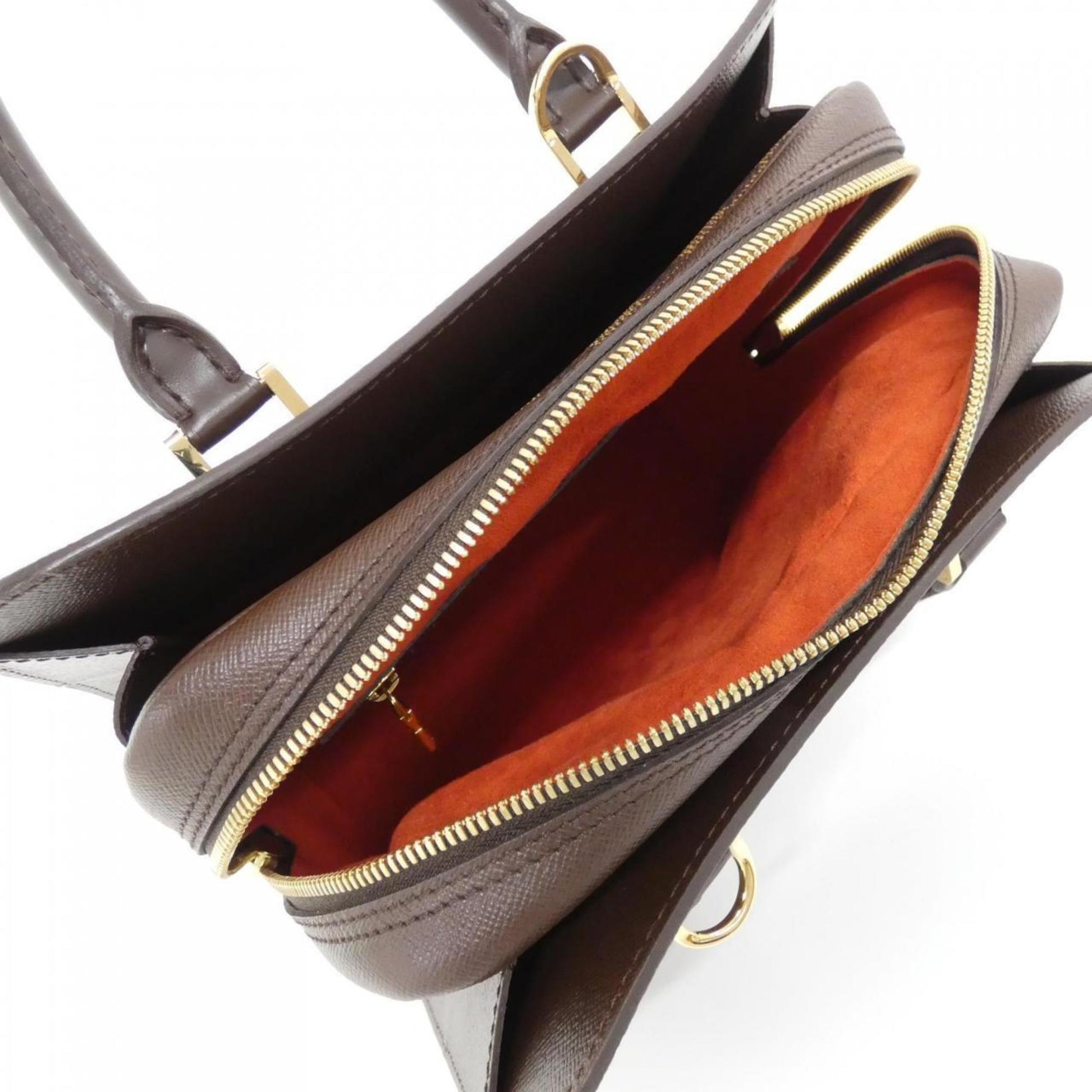 Louis Vuitton Triana, Brown, Canvas, handbag
