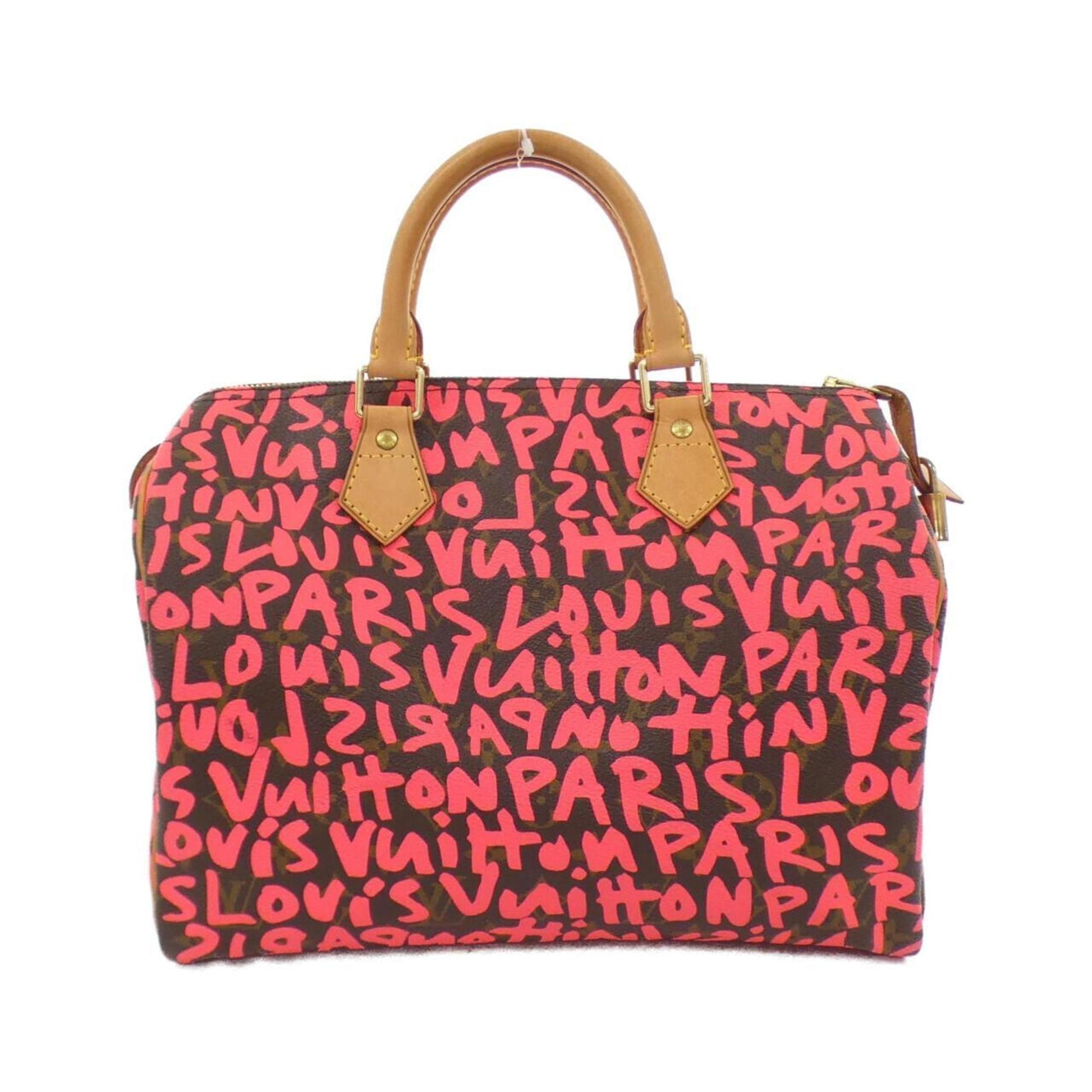 Louis Vuitton Speedy 30, Pink, Canvas, handbag