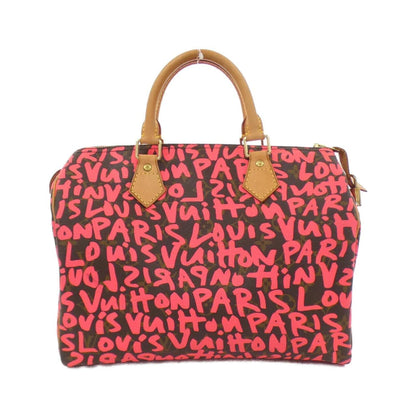 Louis Vuitton Speedy 30, Pink, Canvas, handbag
