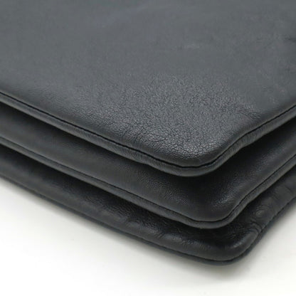 Céline Trio, Black, Leather, clutch