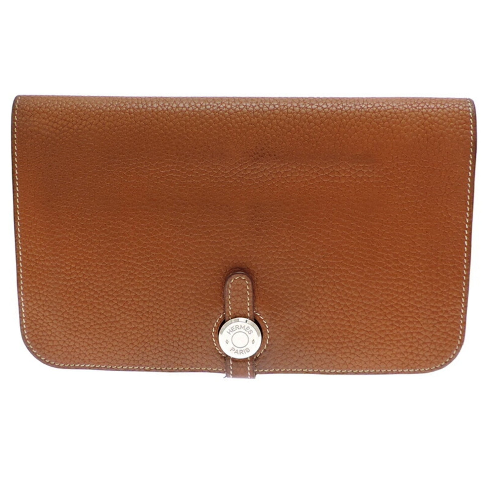 Hermès Dogon, Brown, Leather, wallet