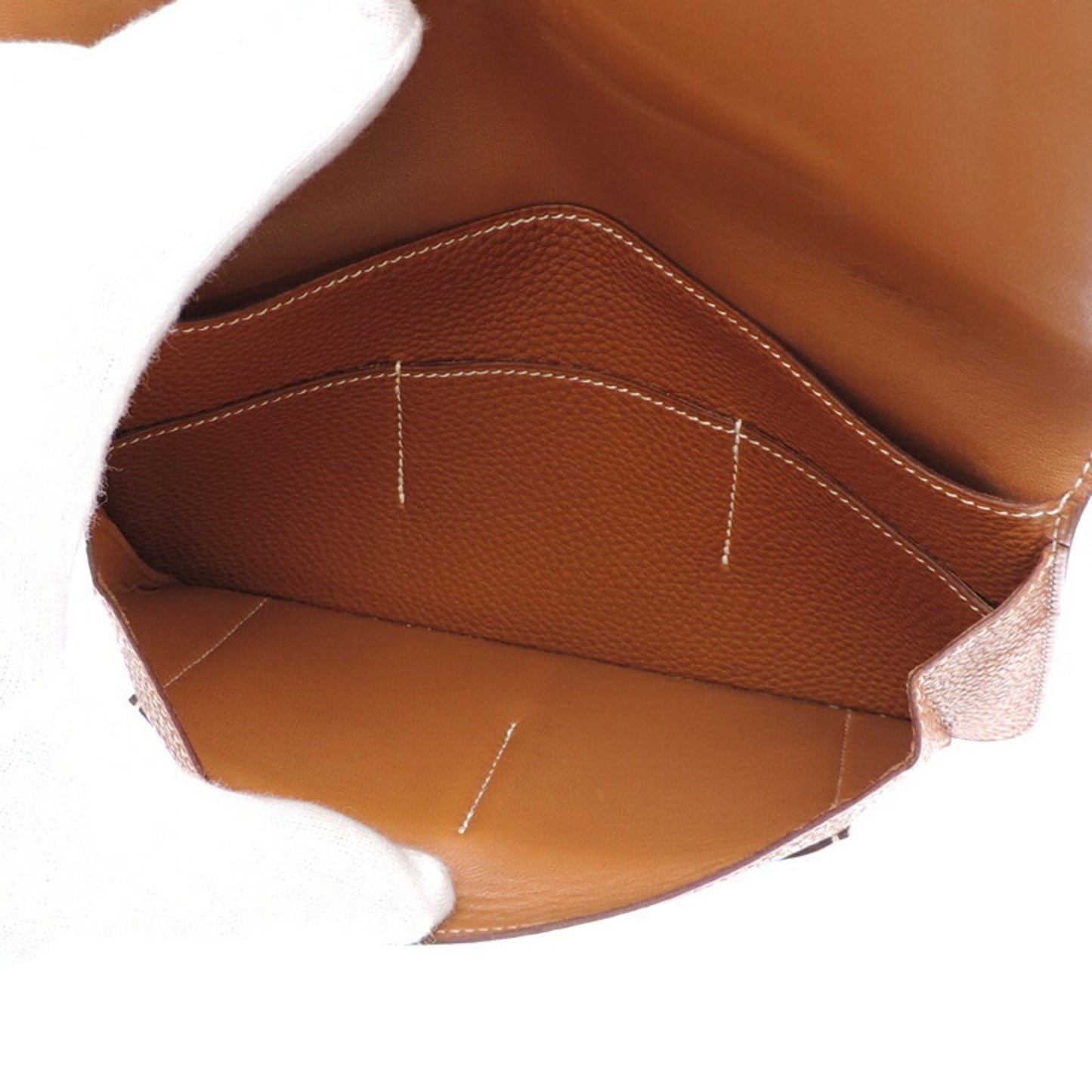 Hermès Dogon, Brown, Leather, wallet